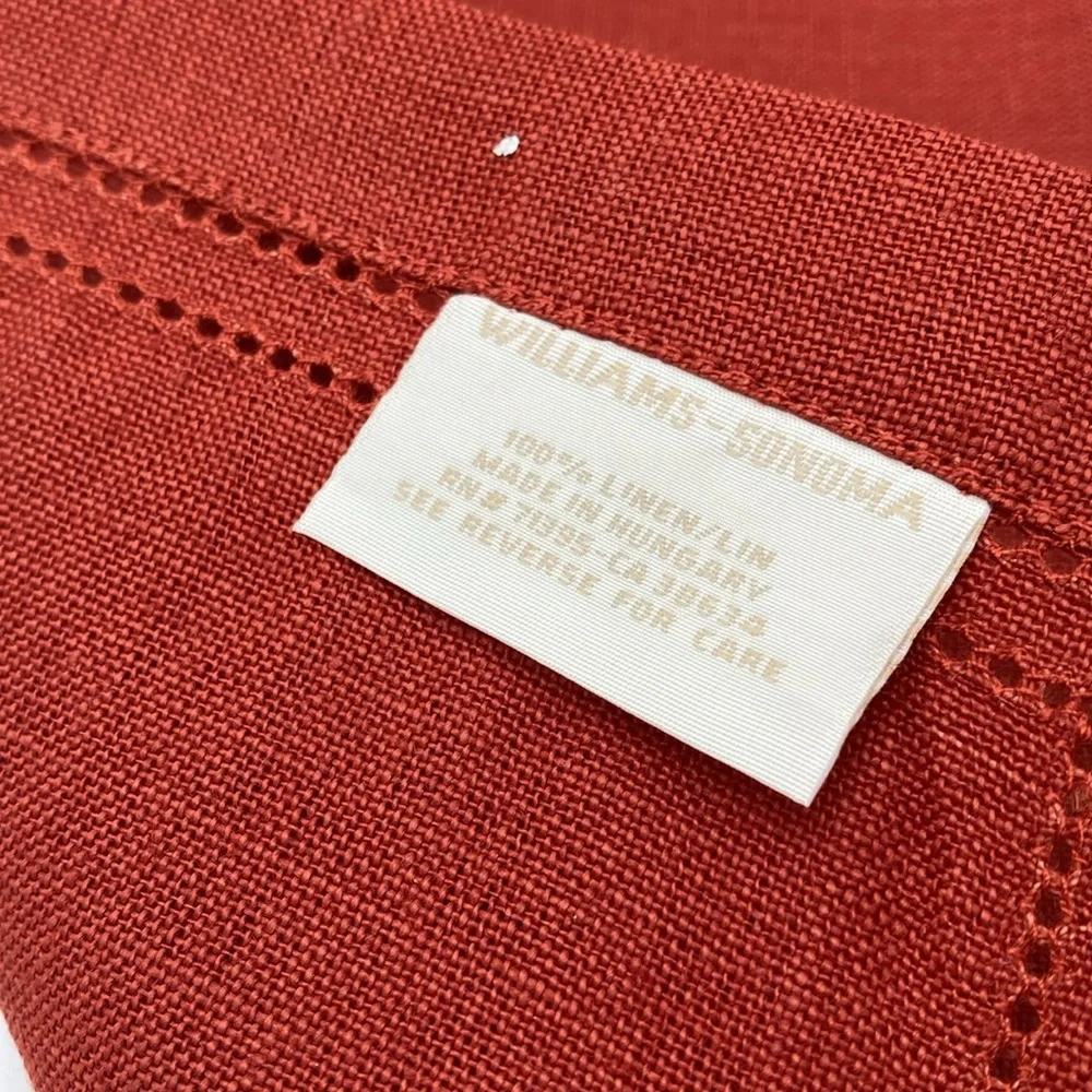 Williams Sonoma Hemstitched Linen Napkins